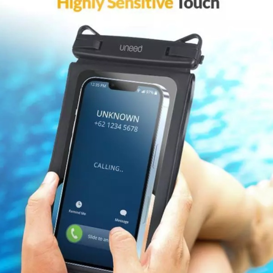 Waterproof Case UNEED Dual Phone Black UWB103